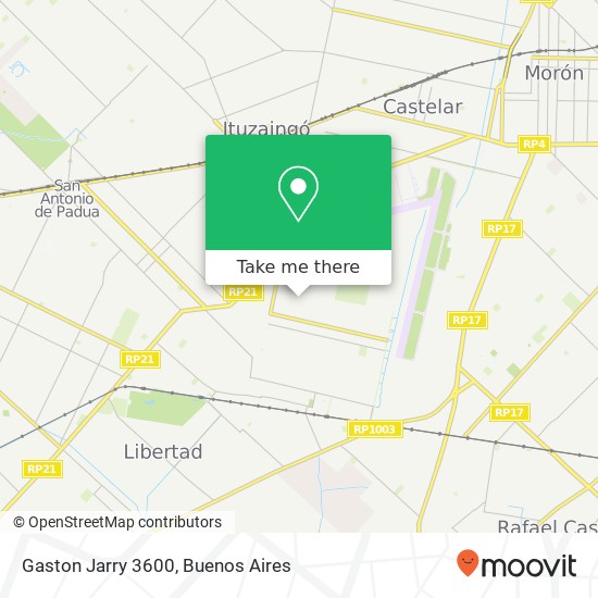 Mapa de Gaston Jarry 3600