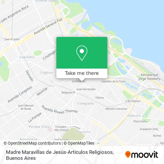 Madre Maravillas de Jesús-Artículos Religiosos map