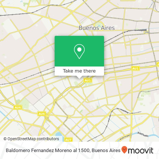 Mapa de Baldomero Fernandez Moreno al 1500