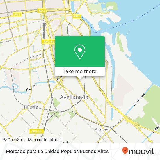 Mercado para La Unidad Popular map