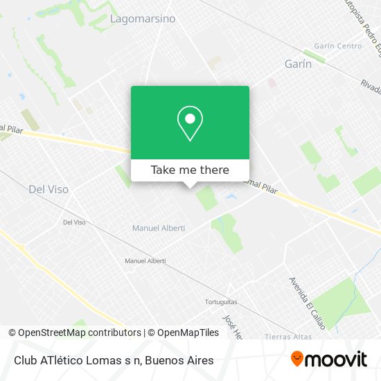Mapa de Club ATlético Lomas s n