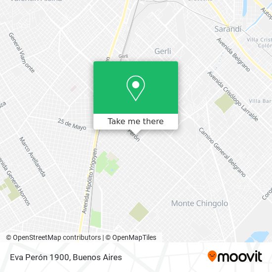Mapa de Eva Perón 1900