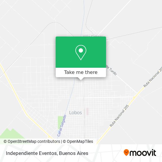 Independiente Eventos map