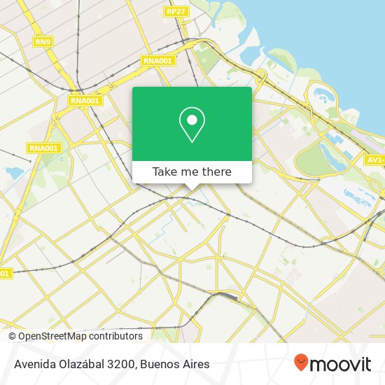Avenida Olazábal 3200 map