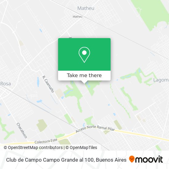 Mapa de Club de Campo Campo Grande al 100