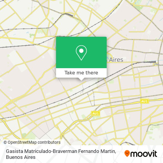 Gasista Matriculado-Braverman Fernando Martin map