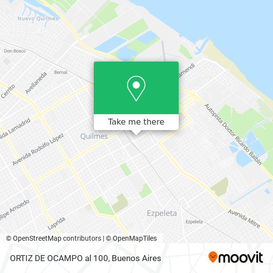 Mapa de ORTIZ DE OCAMPO al 100