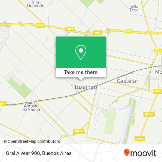 Gral  Alvear 900 map