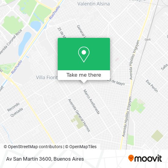 Av  San Martín  3600 map