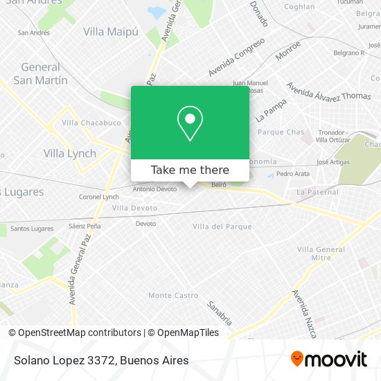 Solano Lopez 3372 map