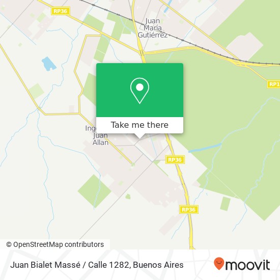 Mapa de Juan Bialet Massé / Calle 1282