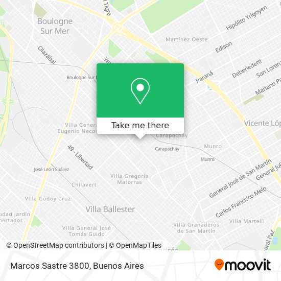 Marcos Sastre 3800 map