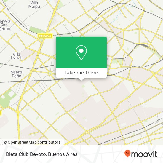 Mapa de Dieta Club Devoto