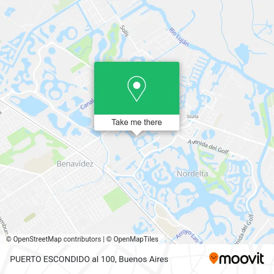 Mapa de PUERTO ESCONDIDO al 100