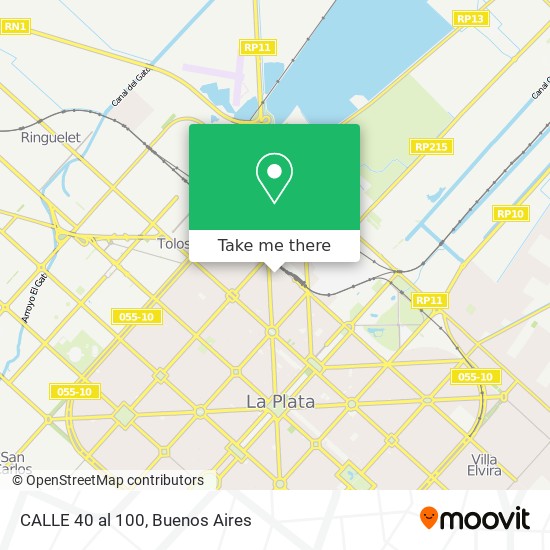 Mapa de CALLE 40 al 100