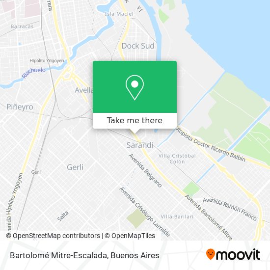 Bartolomé Mitre-Escalada map