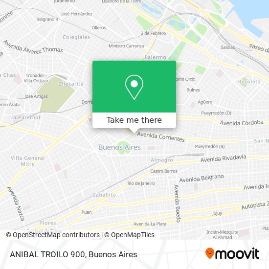 ANIBAL TROILO  900 map