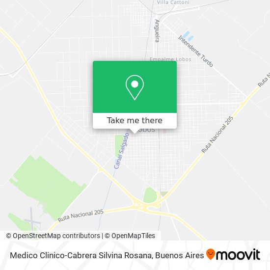 Medico Clinico-Cabrera Silvina Rosana map
