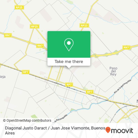 Diagonal Justo Daract / Juan Jose Viamonte map