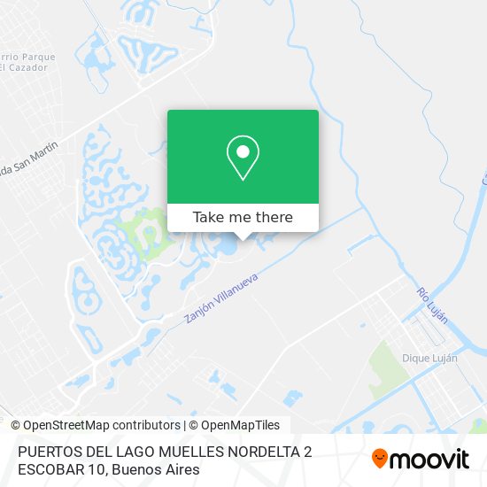 Mapa de PUERTOS DEL LAGO MUELLES NORDELTA 2 ESCOBAR 10