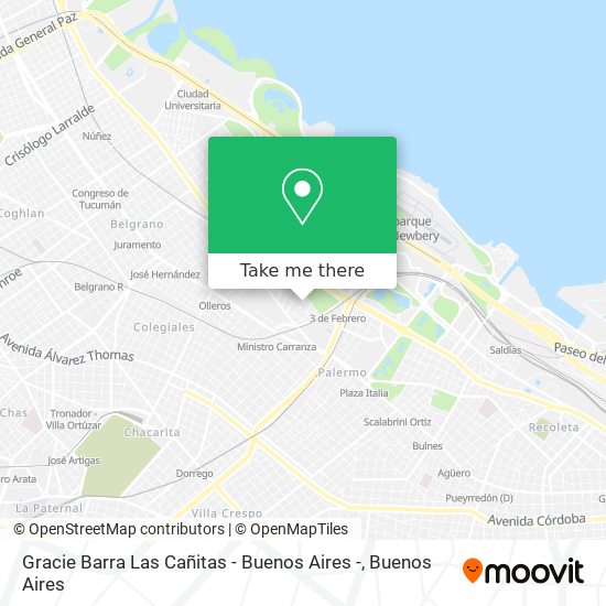 Gracie Barra Las Cañitas - Buenos Aires - map