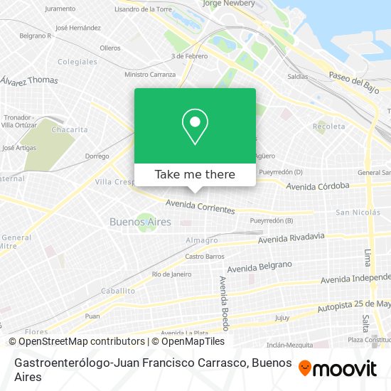 Mapa de Gastroenterólogo-Juan Francisco Carrasco