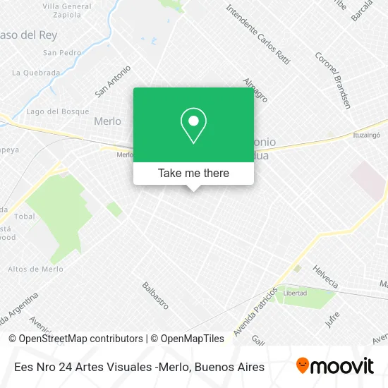 Mapa de Ees Nro 24 Artes Visuales -Merlo