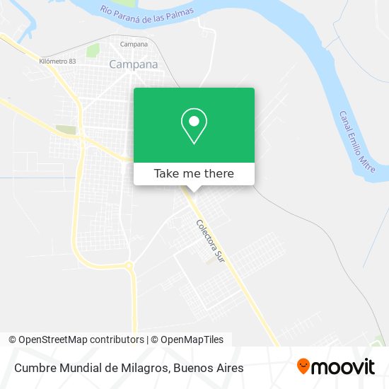Cumbre Mundial de Milagros map