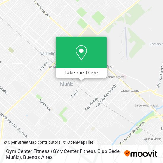 Gym Center Fitness (GYMCenter Fitness Club Sede Muñiz) map