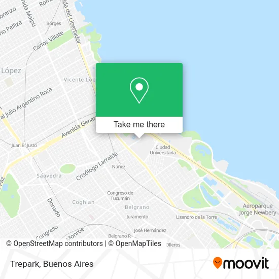 Trepark map