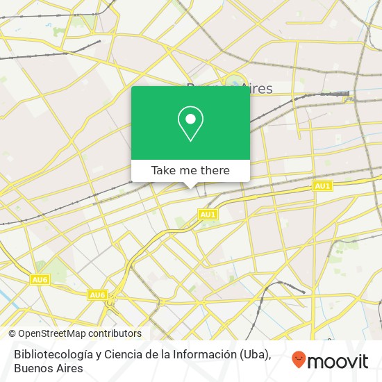 Bibliotecología y Ciencia de la Información (Uba) map