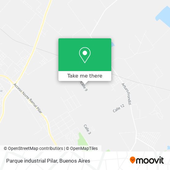 Parque industrial Pilar map