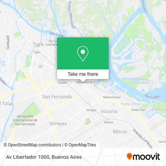 Av Libertador 1000 map
