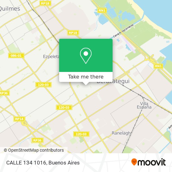 CALLE 134 1016 map