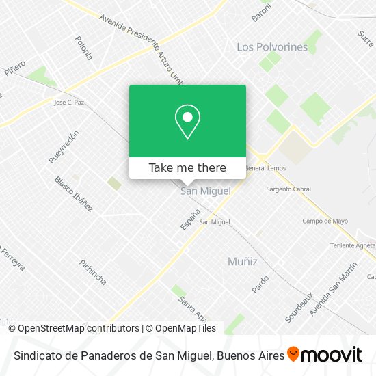 Sindicato de Panaderos de San Miguel map