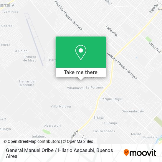 General Manuel Oribe / Hilario Ascasubi map