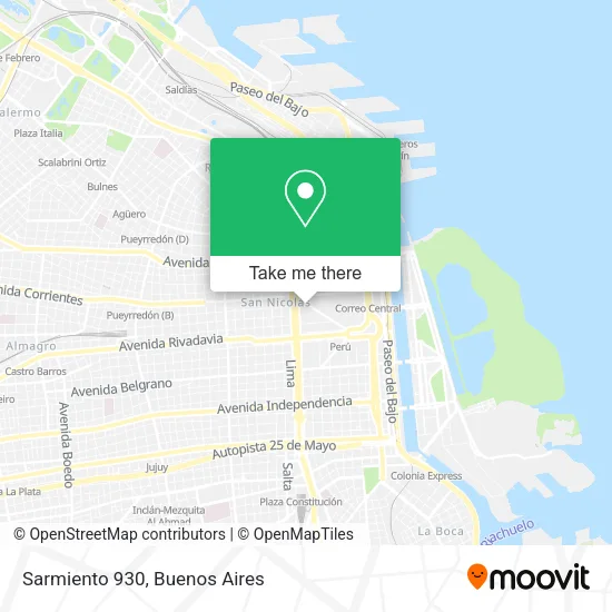 Sarmiento 930 map