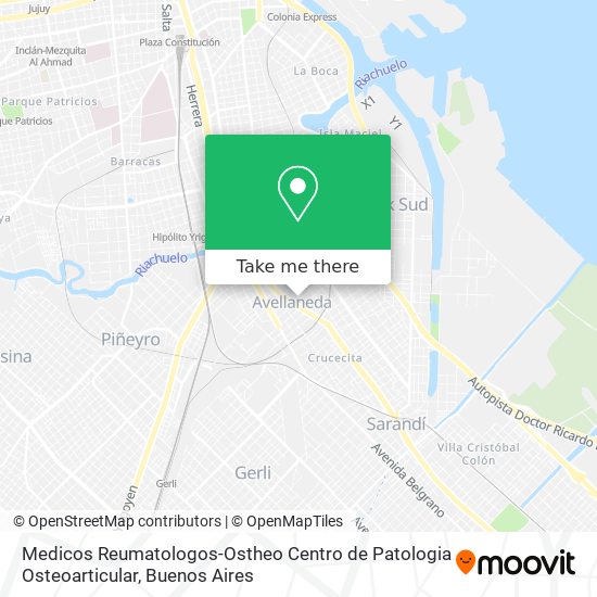 Medicos Reumatologos-Ostheo Centro de Patologia Osteoarticular map