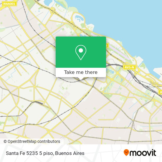 Mapa de Santa Fe 5235 5 piso