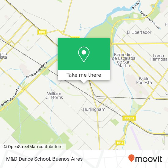 Mapa de M&D Dance School