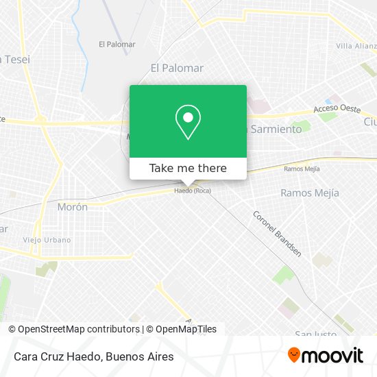 Cara Cruz Haedo map