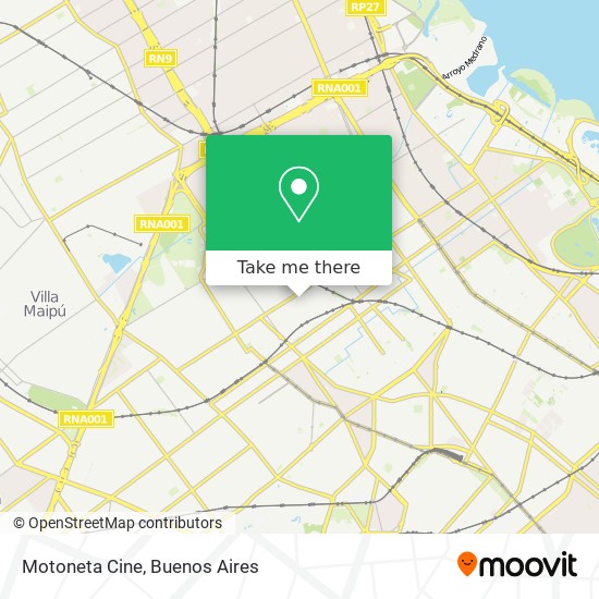 Motoneta Cine map