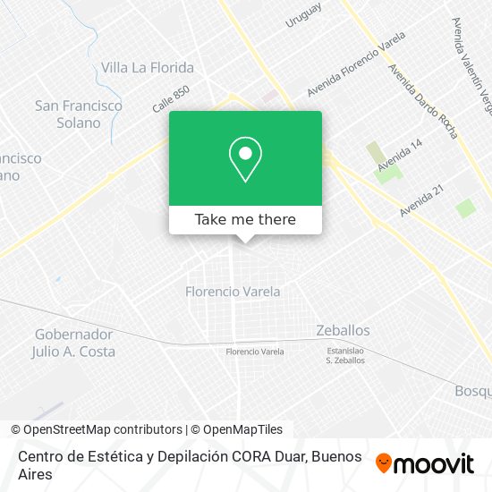 Centro de Estética y Depilación CORA Duar map