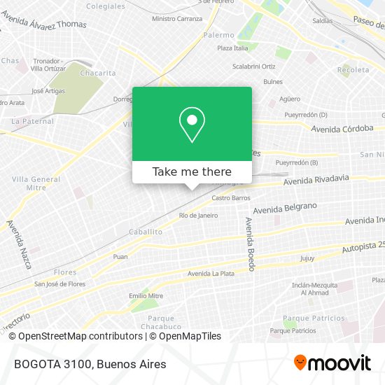 BOGOTA 3100 map