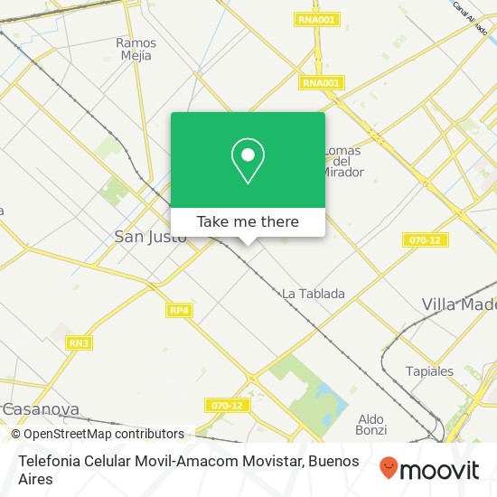 Telefonia Celular Movil-Amacom Movistar map