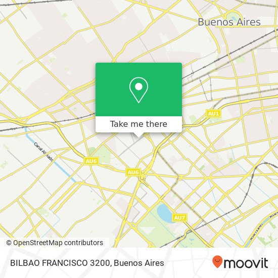 BILBAO  FRANCISCO 3200 map