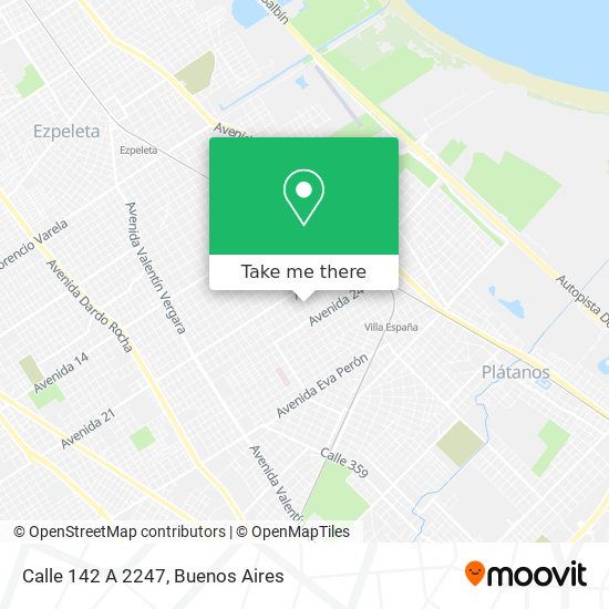 Mapa de Calle 142 A  2247