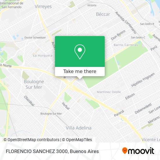 FLORENCIO SANCHEZ 3000 map