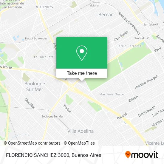 FLORENCIO SANCHEZ 3000 map
