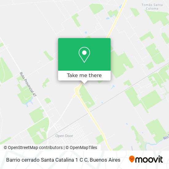 Mapa de Barrio cerrado Santa Catalina 1 C  C